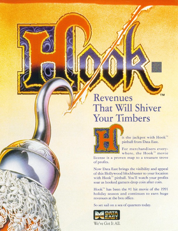 HOOK (Data East) Flyer