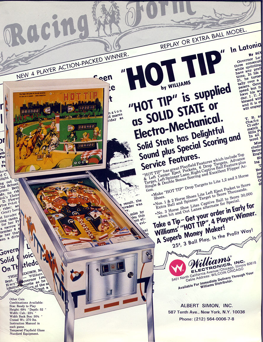 HOT TIP (Williams) Flyer