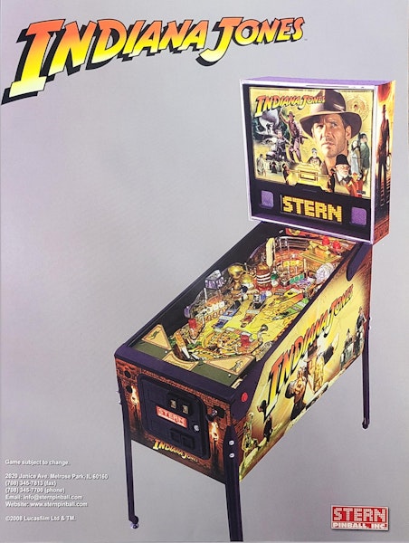Stern Indiana Jones 2008 Cartes Instructions Flipper Pinball Cards Stern Indiana Jones 2008 Cartes Instructions Flipper Pinball Cards