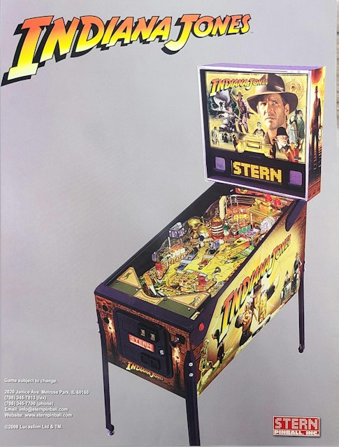 INDIANA JONES (Stern) Flyer Early