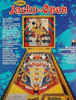 JACKS TO OPEN (Gottlieb 1984) Flyer