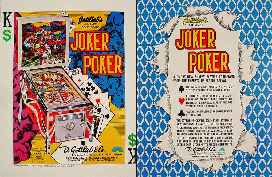 JOKER POKER (Gottlieb) Flyer