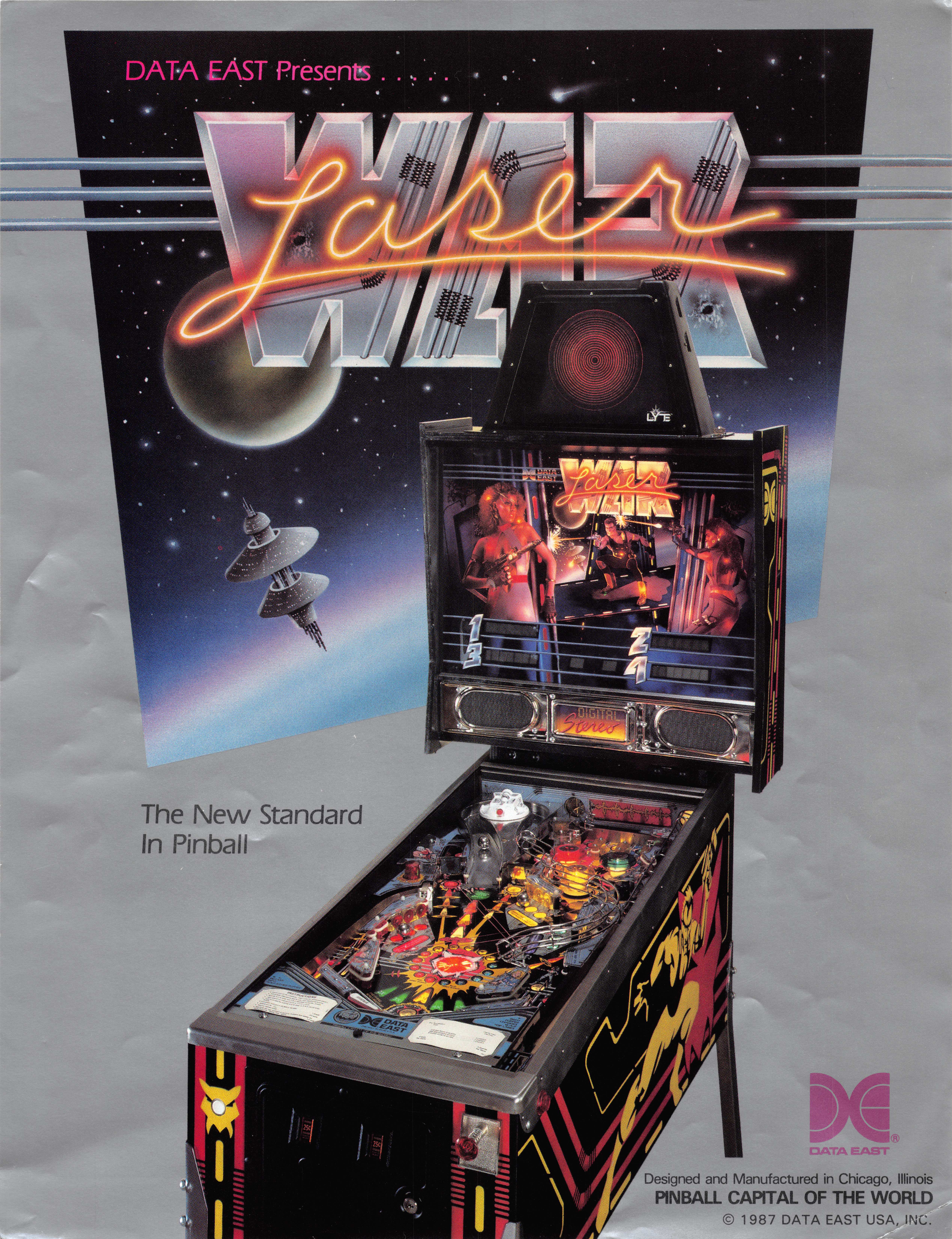 LASER WAR (Data East) Flyer