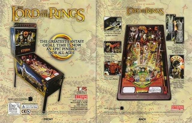 LORD OF THE RINGS (Stern) Flyer