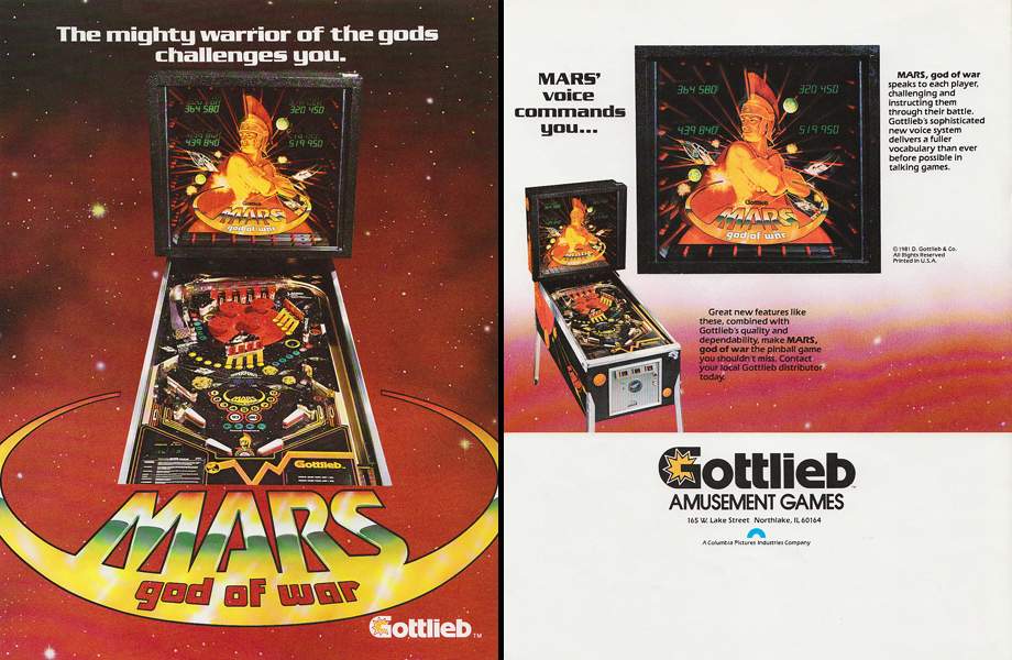 MARS (Gottlieb) Flyer