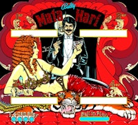 MATA HARI (Bally) Backglass