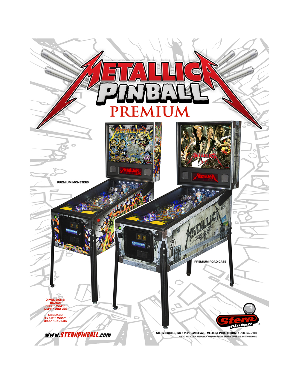 METALLICA PREM (Stern) Flyer