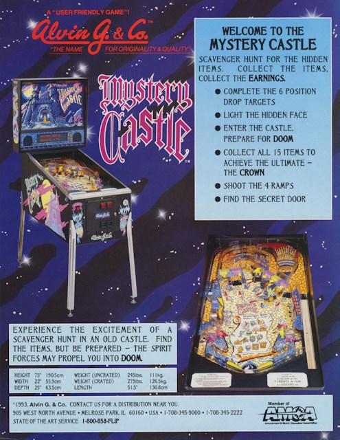 MYSTERY CASTLE (Alvin G) Flyer