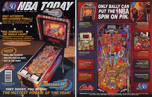 NBA FASTBREAK (Bally) Flyer