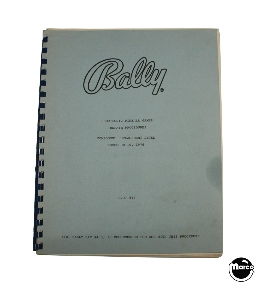 Bally Electronic Pinball Repair Procedures