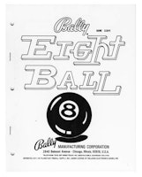 EIGHT BALL (Bally 1977) Manual & Schematic - Reprint