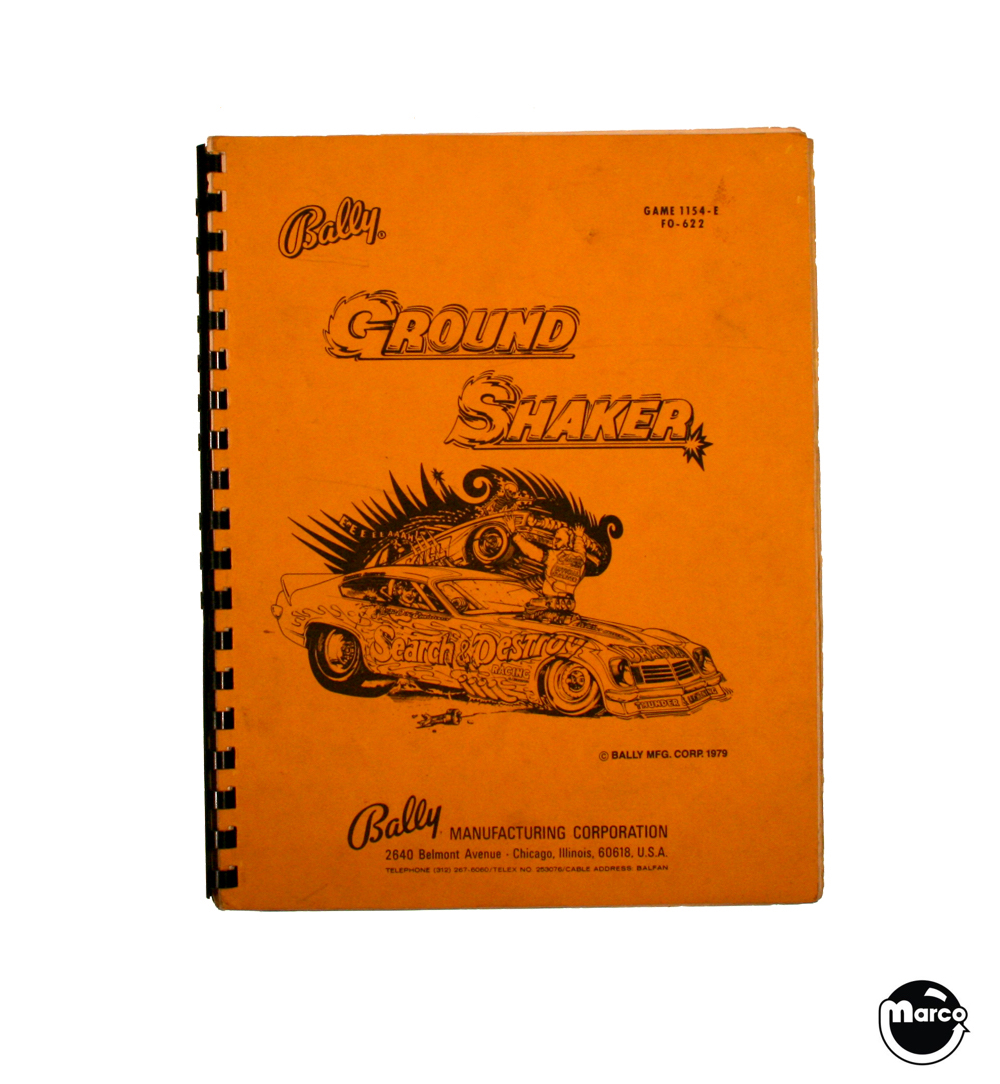 NITRO GROUNDSHAKER (Bally) Manual