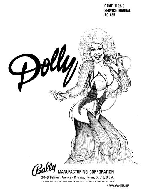 DOLLY PARTON (Bally) Manual & schematic