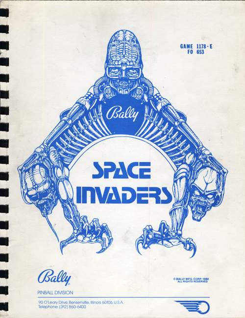 SPACE INVADERS (Bally) Manual & schem.