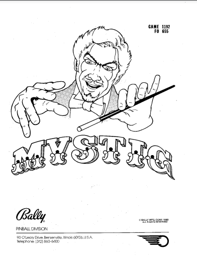 MYSTIC (Bally) Manual & Schematic