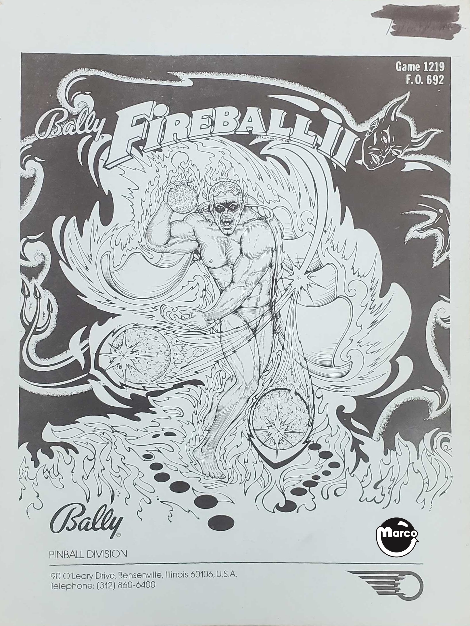 FIREBALL II (Bally) Manual & schematic