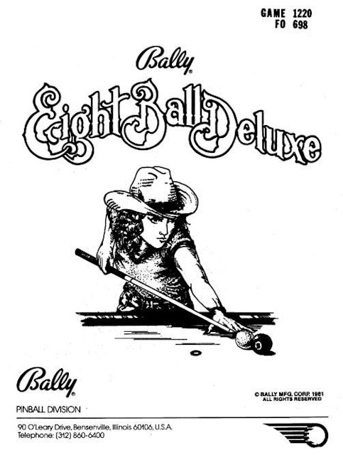 EIGHT BALL DELUXE (Bally) Manual Original 16-1118-101