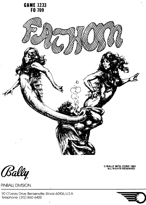 FATHOM (Bally) Manual & schematic