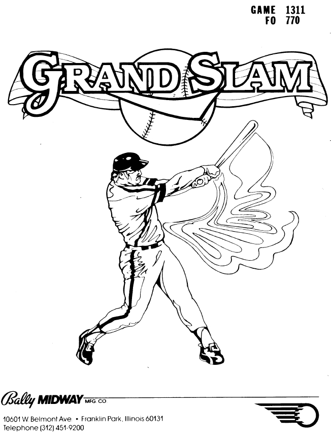 GRAND SLAM (Bally) Manual