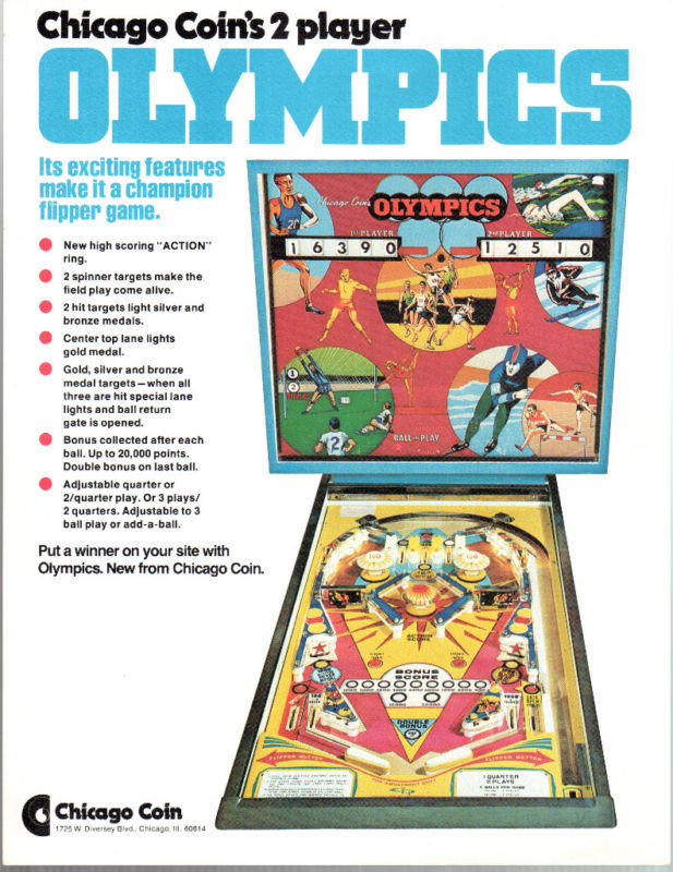 OLYMPICS (Chicago Coin) Flyer