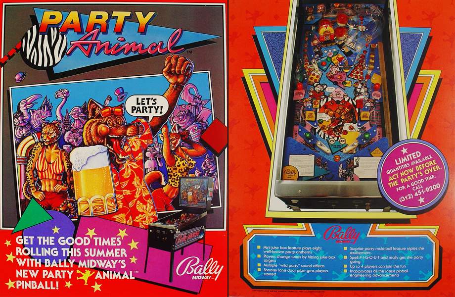 PARTY ANIMAL (Bally) Flyer