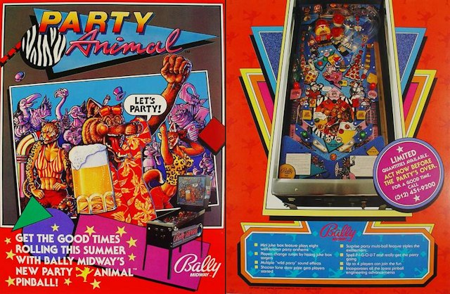 PARTY ANIMAL (Bally) Flyer