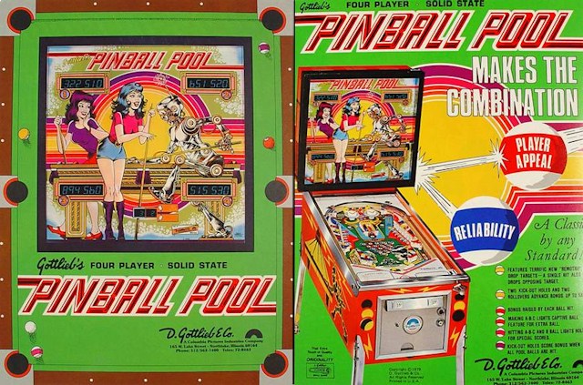 PINBALL POOL (Gottlieb) Flyer