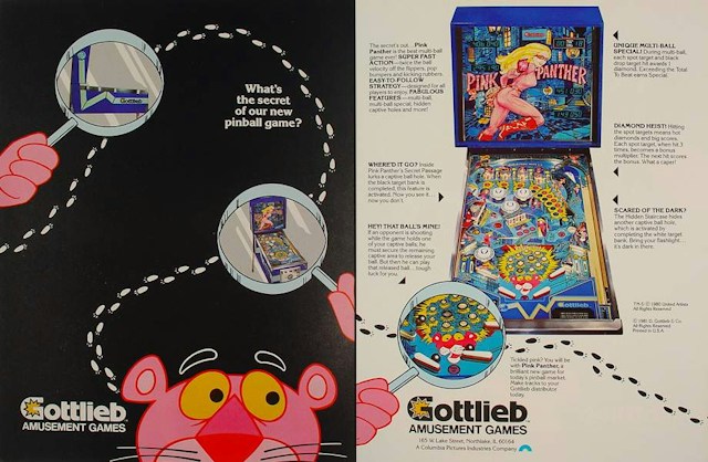 PINK PANTHER (Gottlieb) Flyer