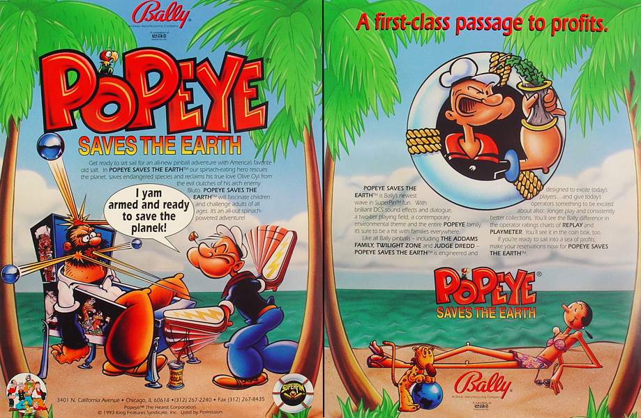 POPEYE (Bally) Flyer