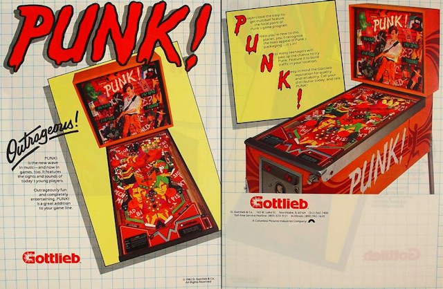 PUNK (Gottlieb) Flyer