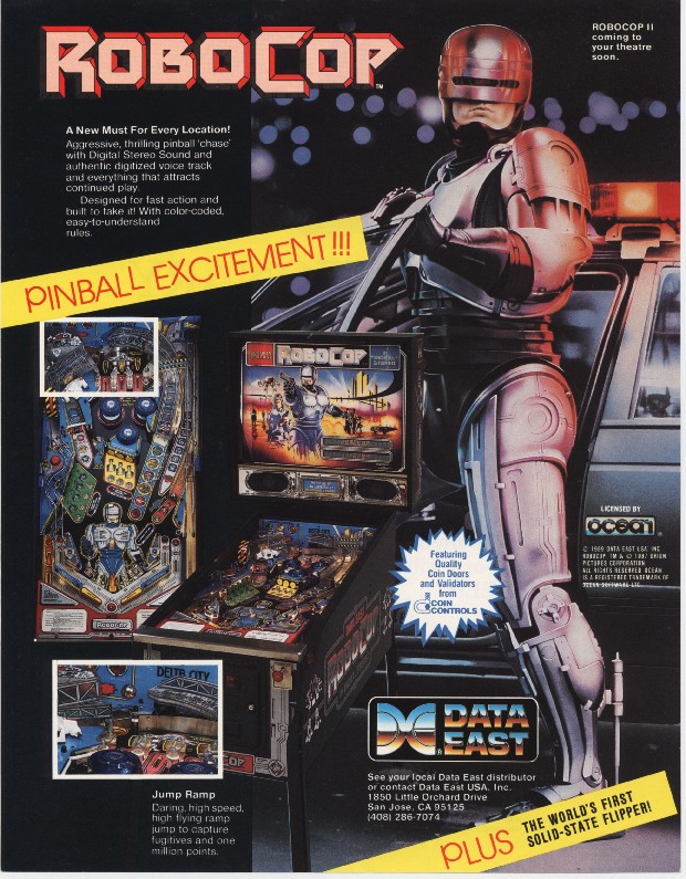 ROBOCOP (Data East) Flyer