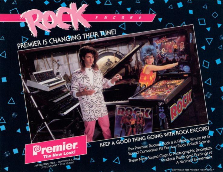 ROCK ENCORE (Gottlieb) Flyer