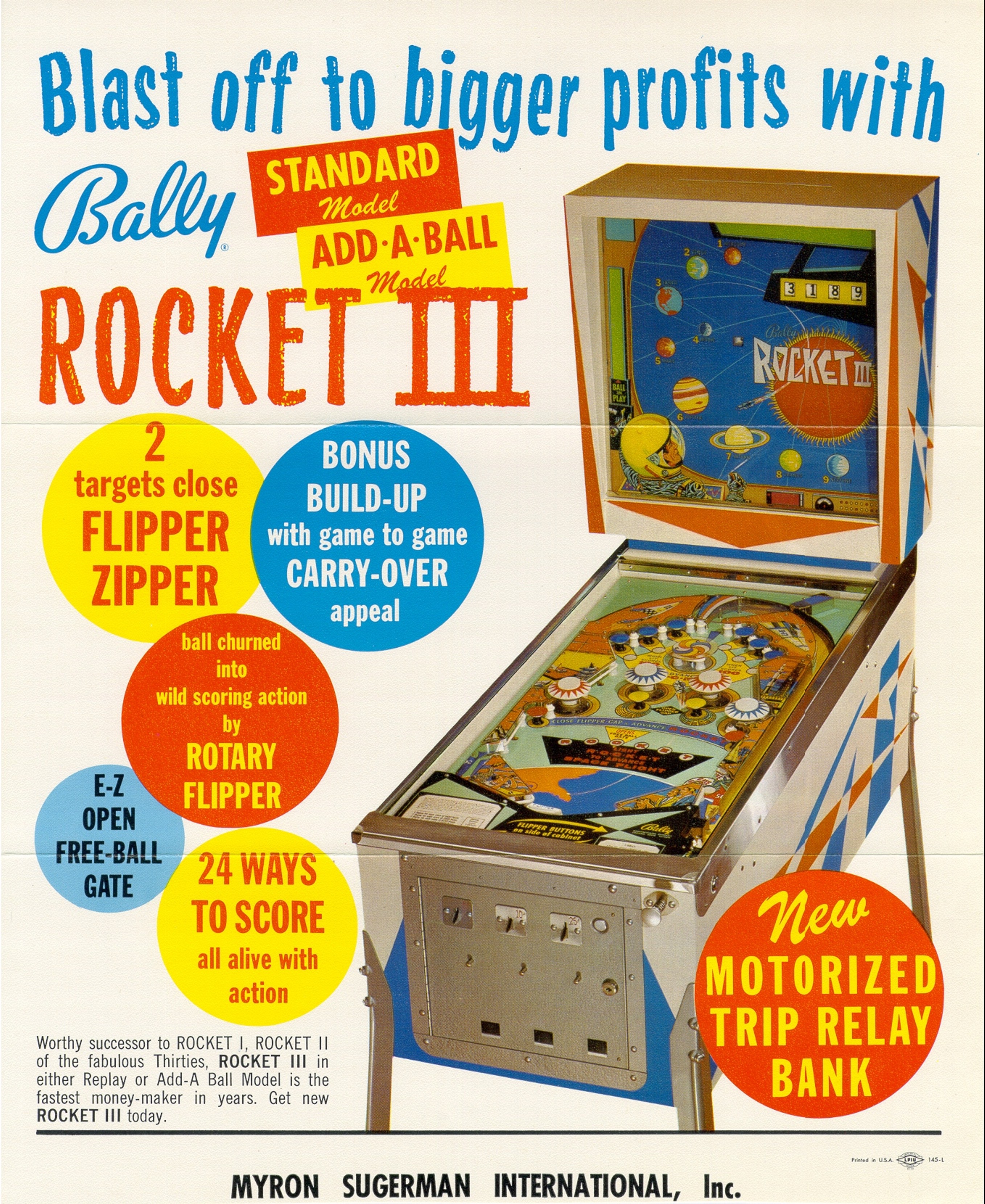 ROCKET III (Bally) Flyer