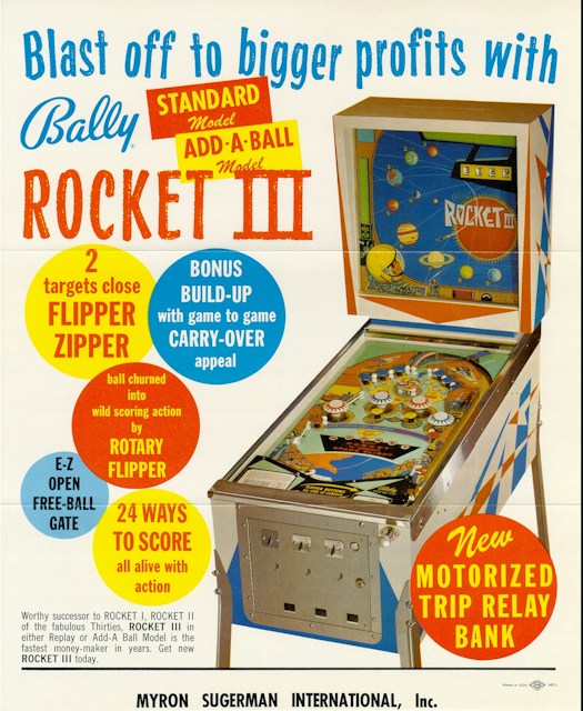 ROCKET III (Bally) Flyer
