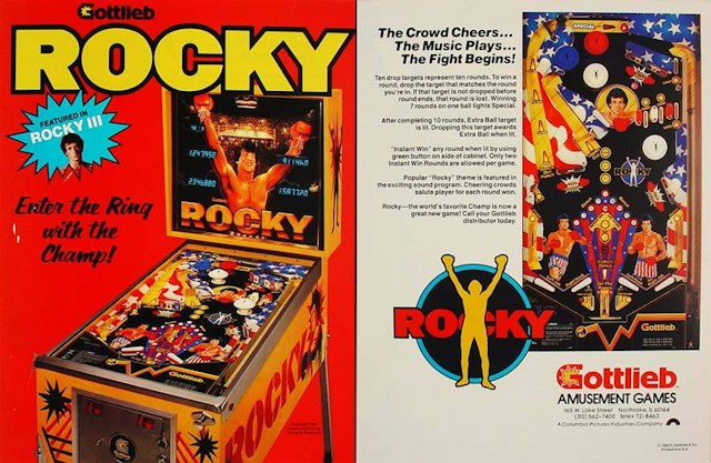 ROCKY (Gottlieb) Flyer