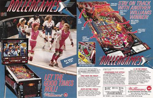ROLLERGAMES (Williams) Flyer