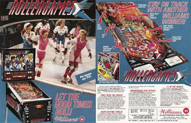 ROLLERGAMES (Williams) Flyer