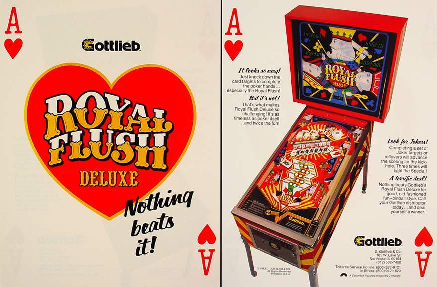 ROYAL FLUSH DELUXE (Gottlieb) Flyer