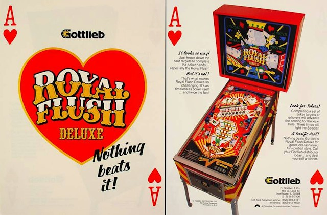 ROYAL FLUSH DELUXE (Gottlieb) Flyer