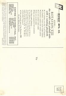 ROTATION VIII (Midway) Promo card