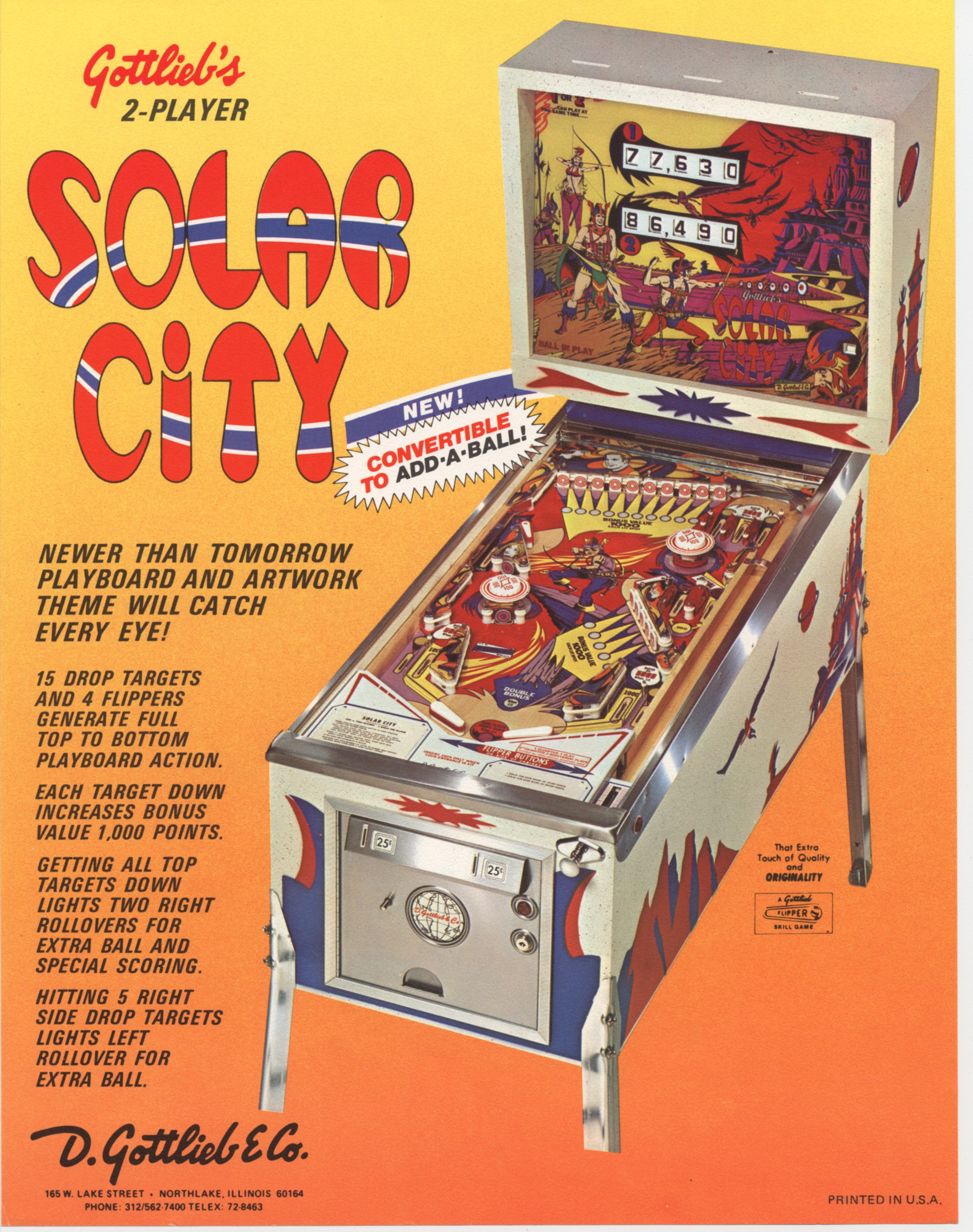 SOLAR CITY (Gottlieb) Flyer