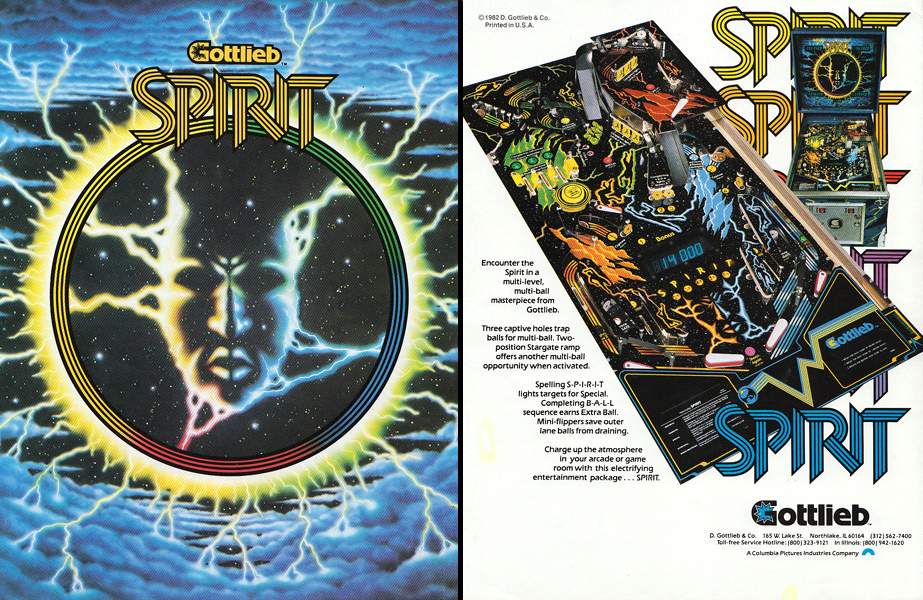 SPIRIT (Gottlieb) Flyer