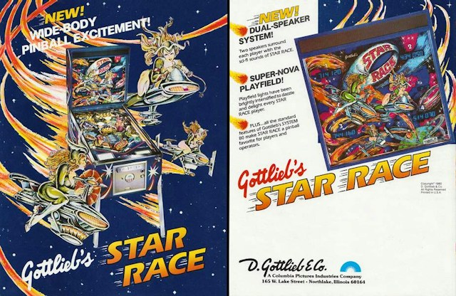 STAR RACE (Gottlieb) Flyer