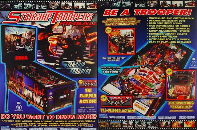 STARSHIP TROOPERS (Sega) Flyer