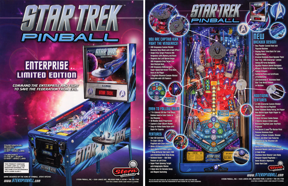 STAR TREK LE (Stern) Flyer Enterprise