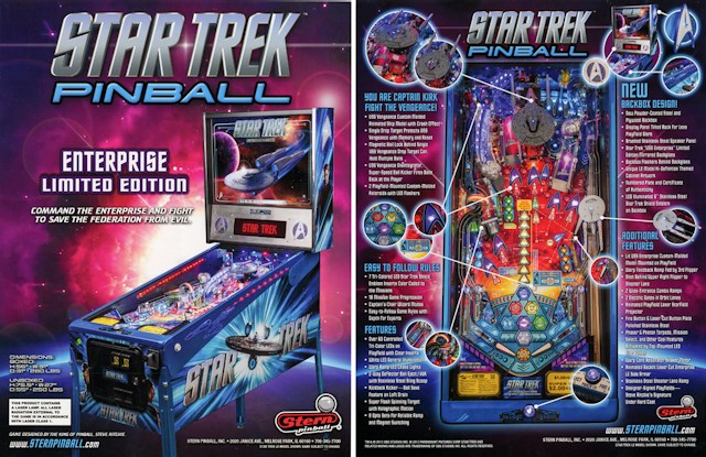 STAR TREK LE (Stern) Flyer Enterprise