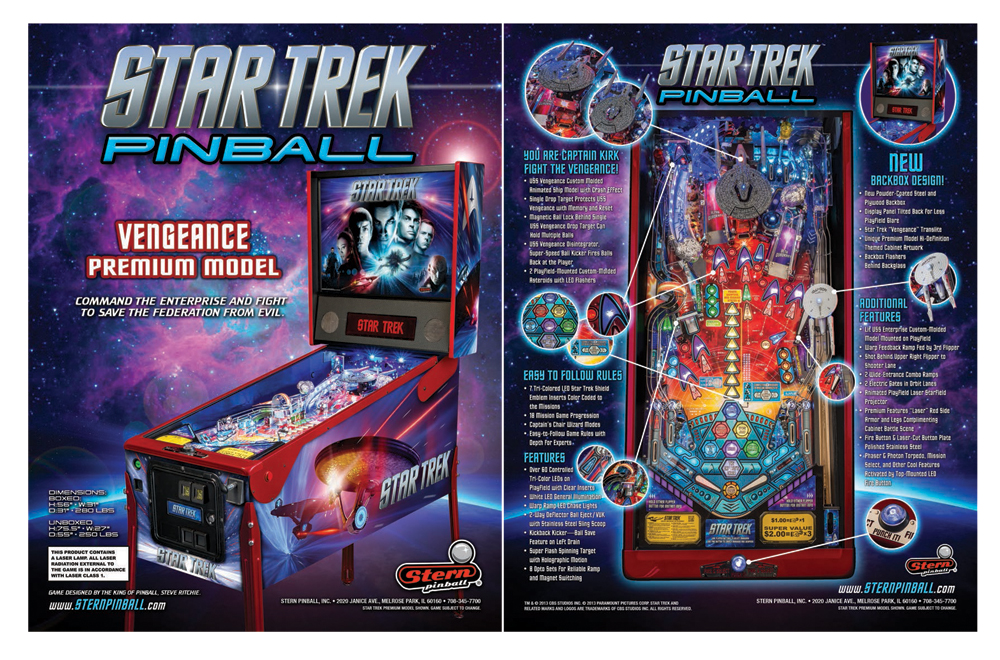STAR TREK PREMIUM (Stern) Flyer Vengeance