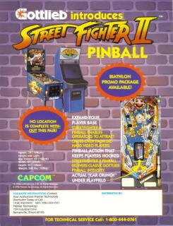 F-STREETFIGHT - STREET FIGHTER II (Gottlieb) Flyer - Marco