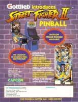 STREET FIGHTER II (Gottlieb) Flyer