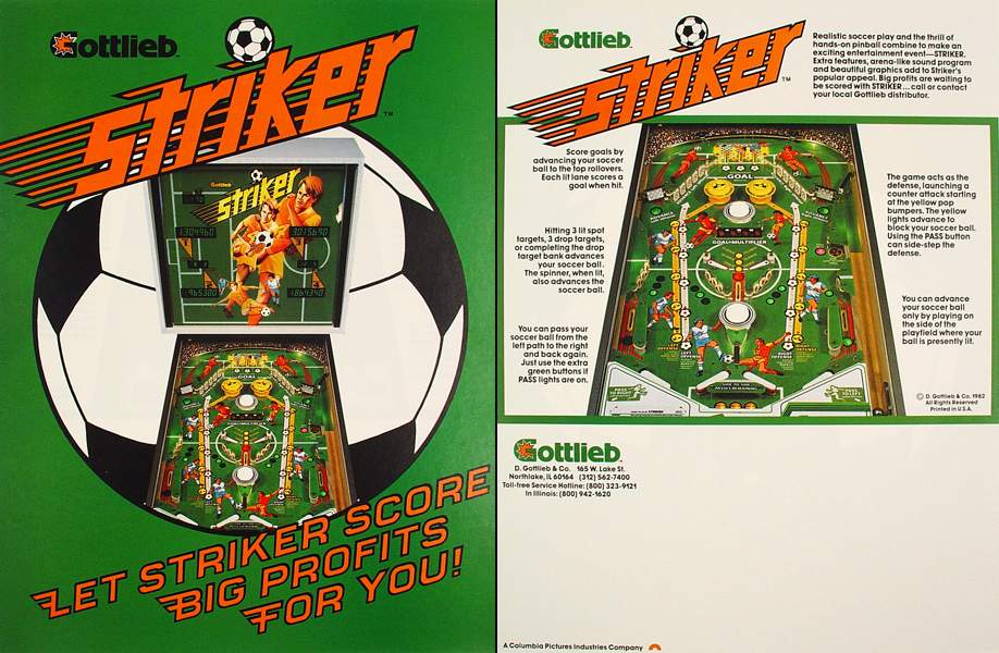 STRIKER (Gottlieb) Flyer